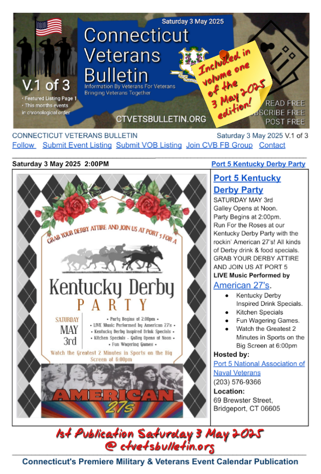 Port 5 Kentucky Derby Party