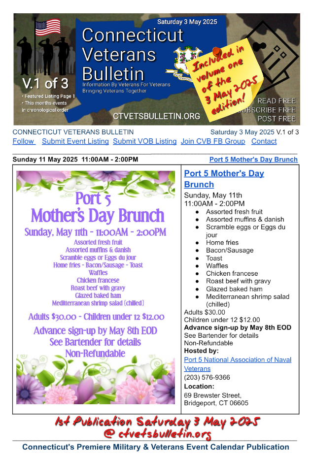 Port 5 Mother's Day Brunch