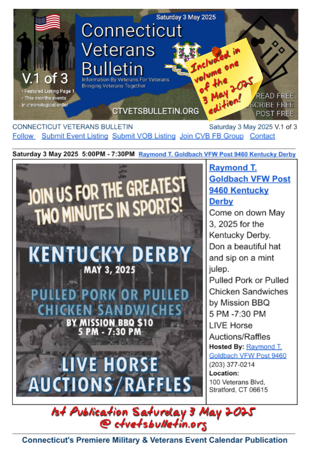 Raymond T. Goldbach VFW Post 9460 Kentucky Derby