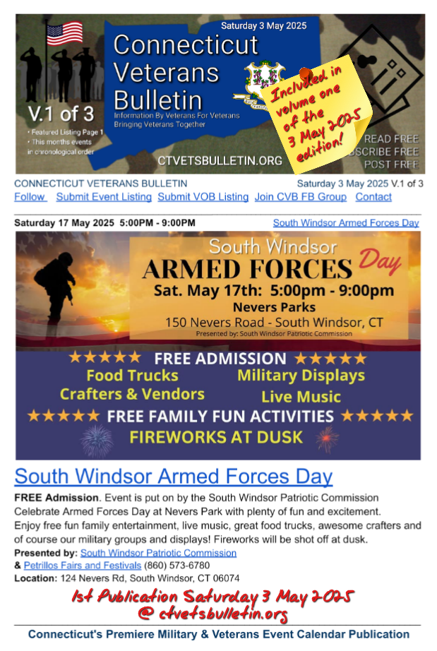 South Windsor Armed Forces Day