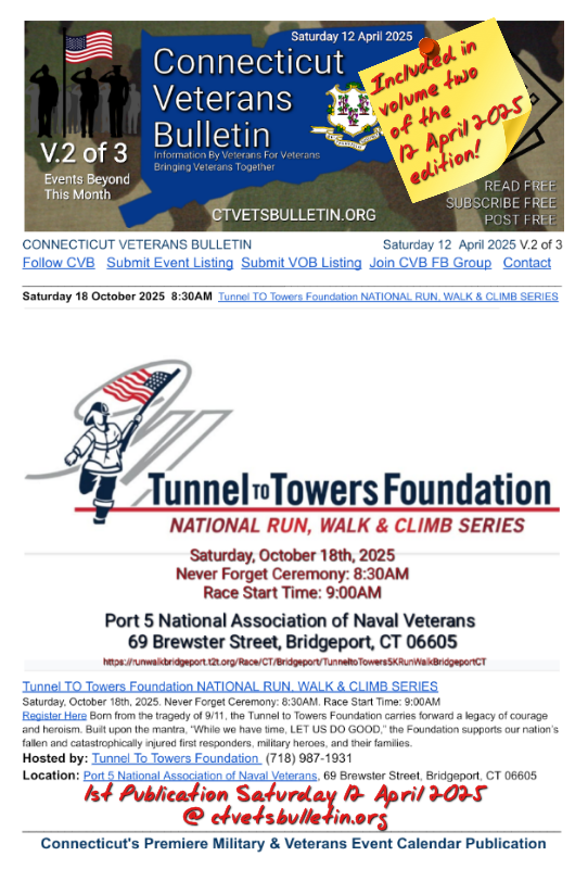 Tunnel TO Towers Foundation NATIONAL RUN, WALK & CLIMB SERIES