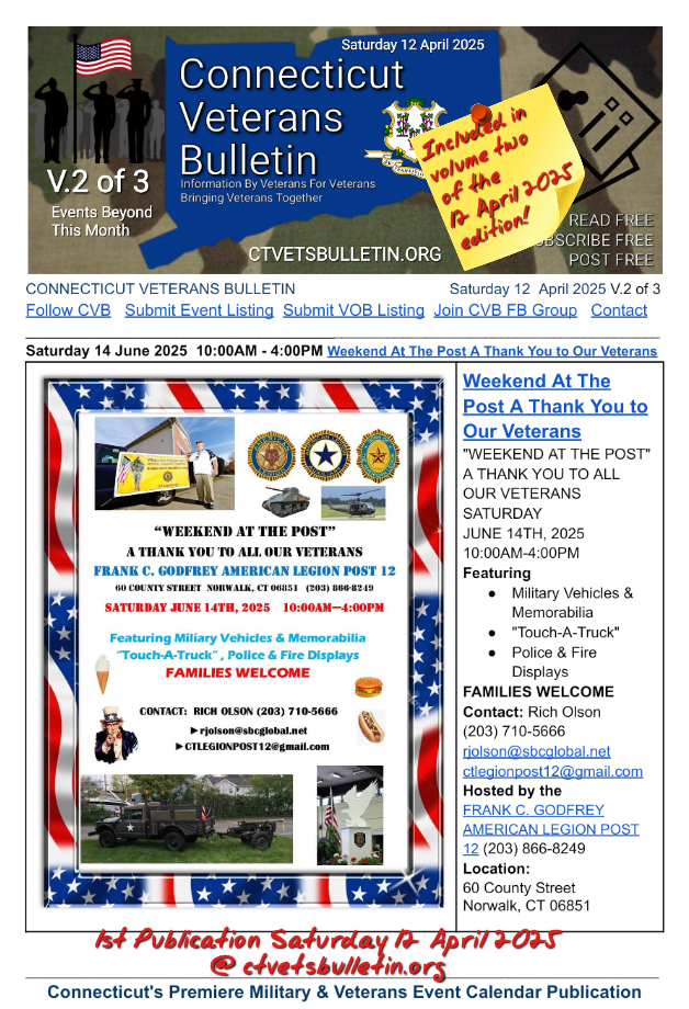 Weekend At The Post A Thank You to Our Veterans