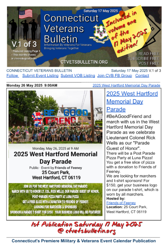 2025 West Hartford Memorial Day Parade