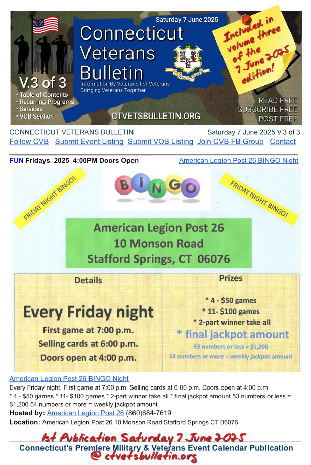 American Legion Post 26 BINGO Night