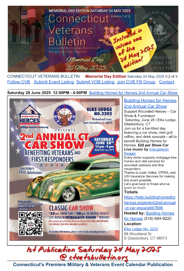 Building Homes for Heroes 2nd Annual Car Show