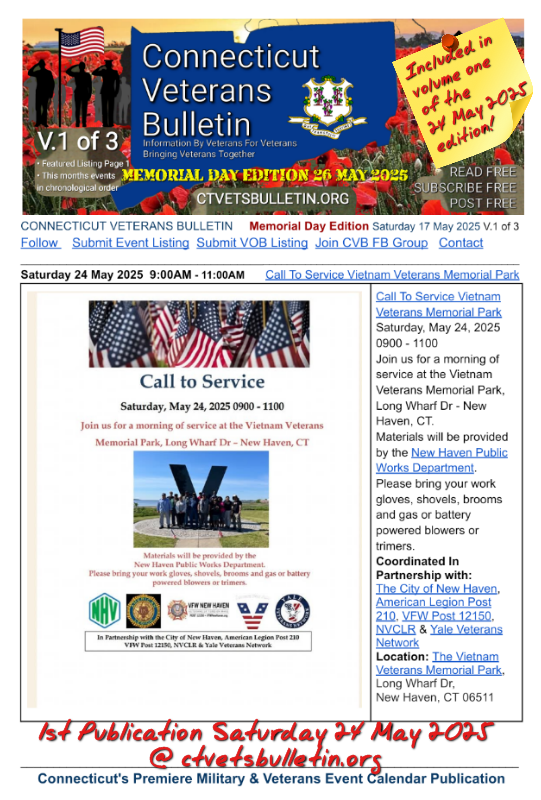 Call To Service Vietnam Veterans Memorial Park
