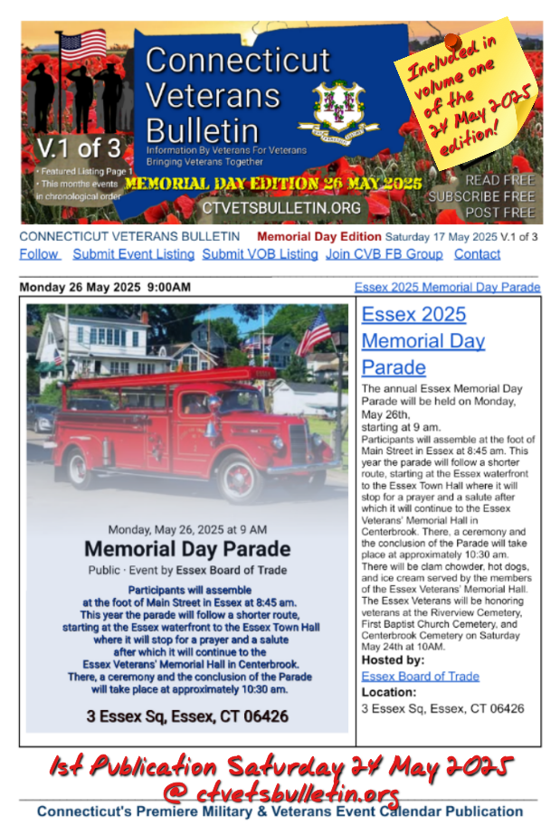 Essex 2025 Memorial Day Parade