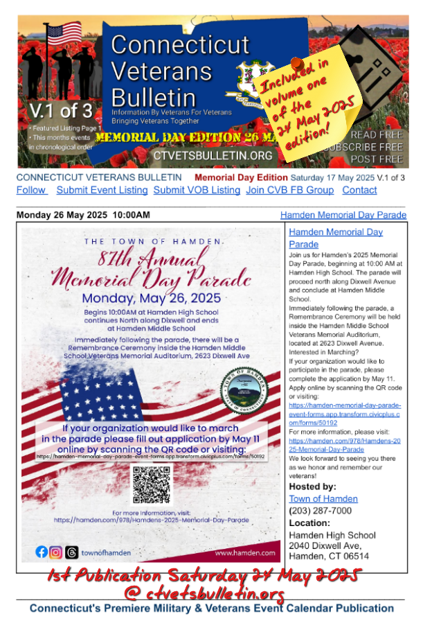 Hamden Memorial Day Parade