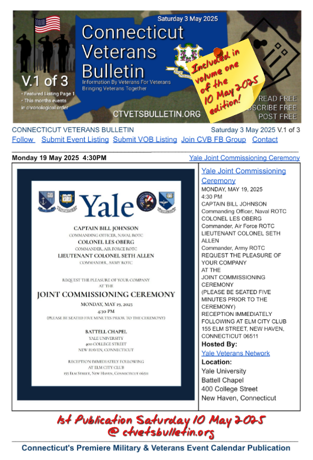 Yale Joint Commissioning Ceremony