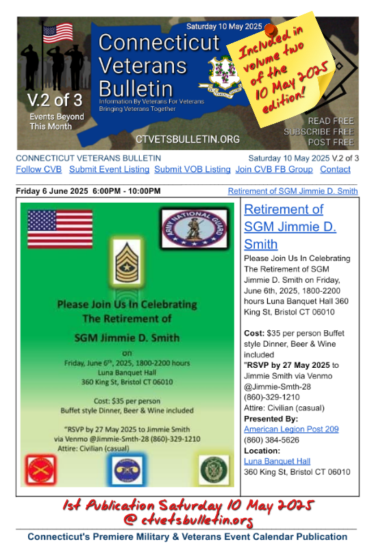 Retirement of SGM Jimmie D. Smith