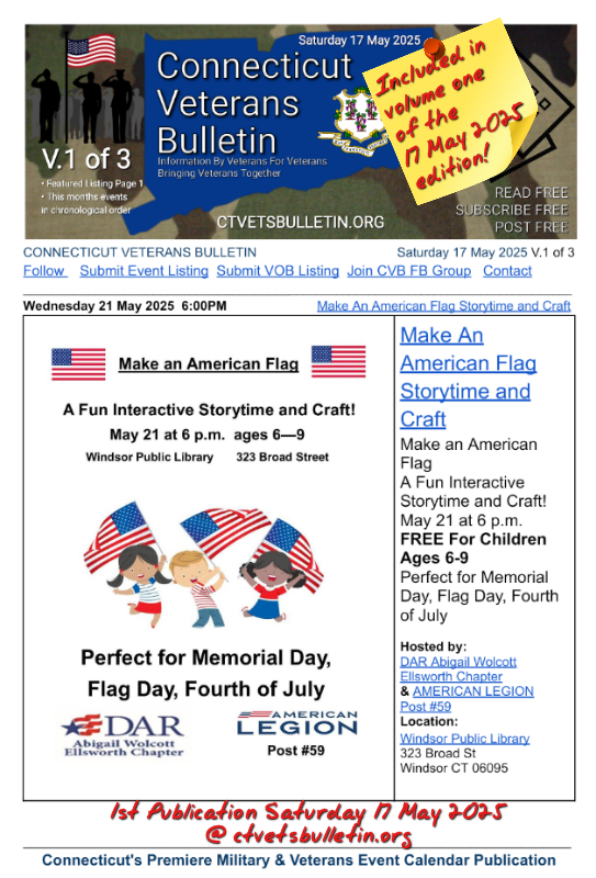 Make An American Flag Storytime and Craft