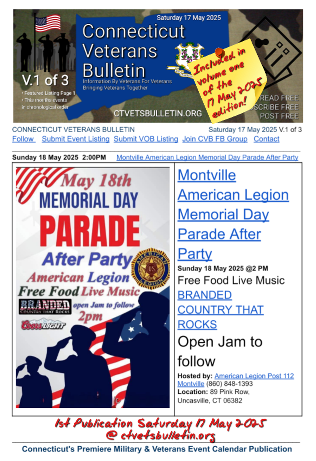 Montville American Legion Memorial Day Parade After Party