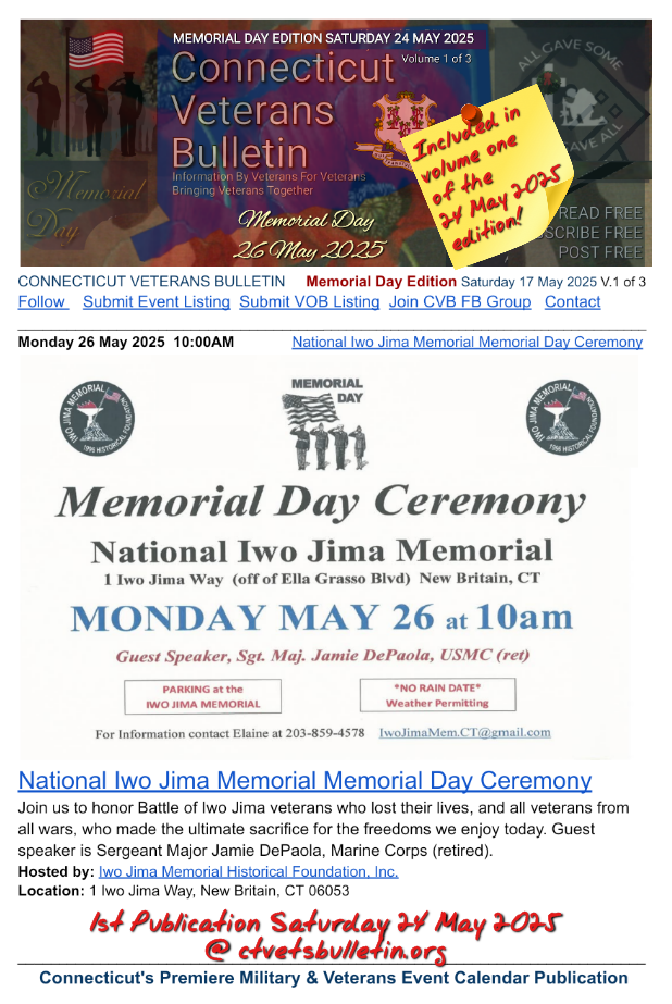 National Iwo Jima Memorial Memorial Day Ceremony