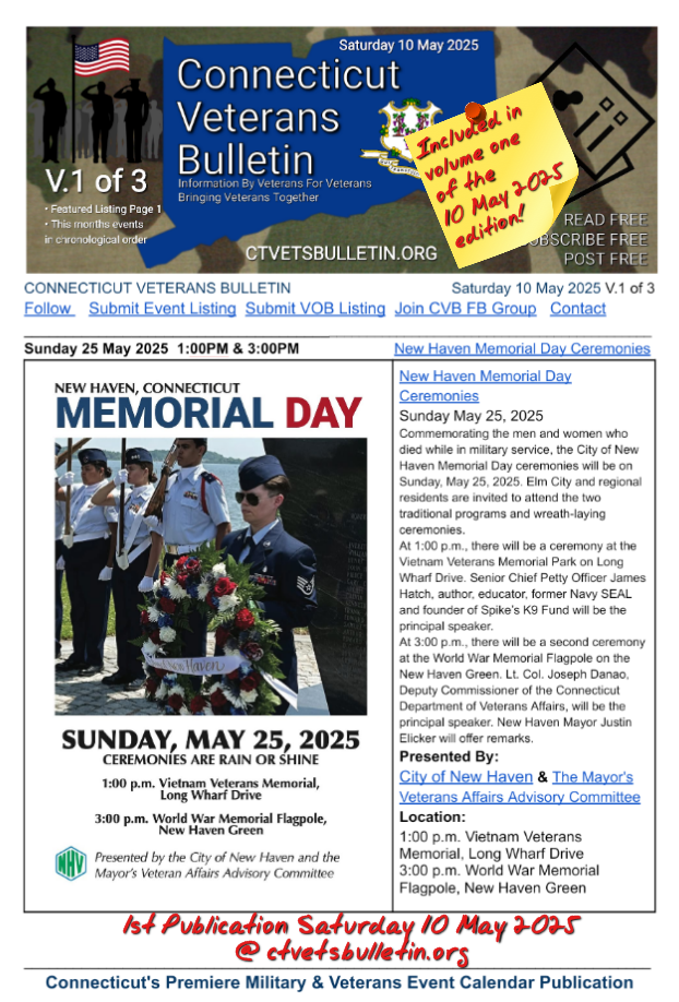 New Haven Memorial Day Ceremonies