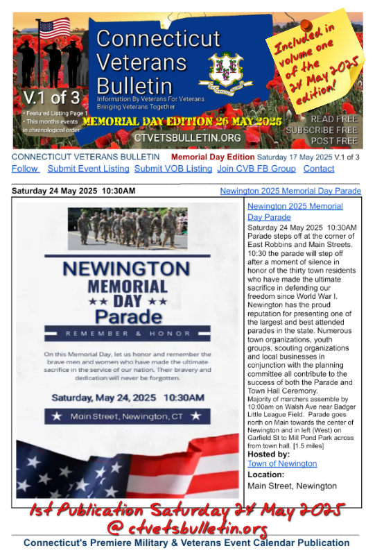 Newington 2025 Memorial Day Parade
