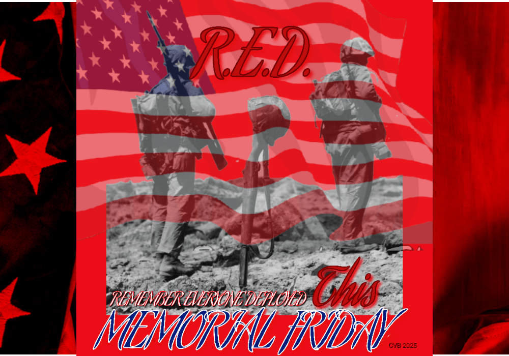 RED Friday Memorial Day Observation 23 May 2025