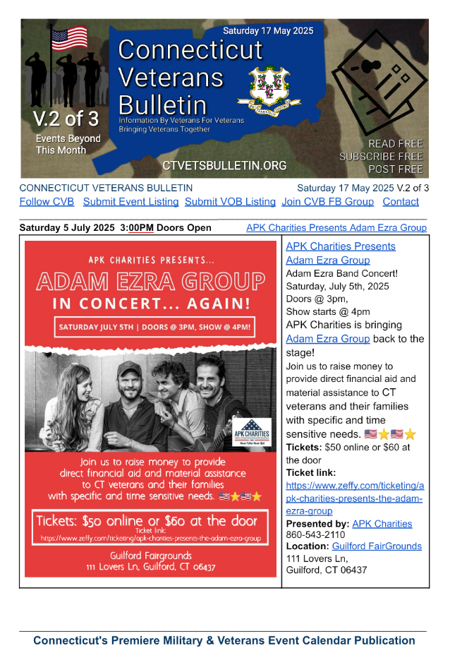 APK Charities Presents Adam Ezra Group