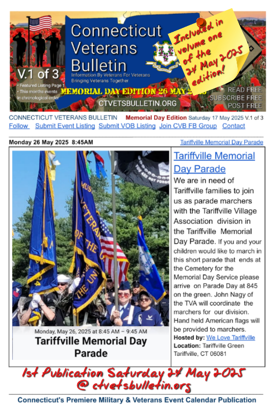 Tariffville Memorial Day Parade