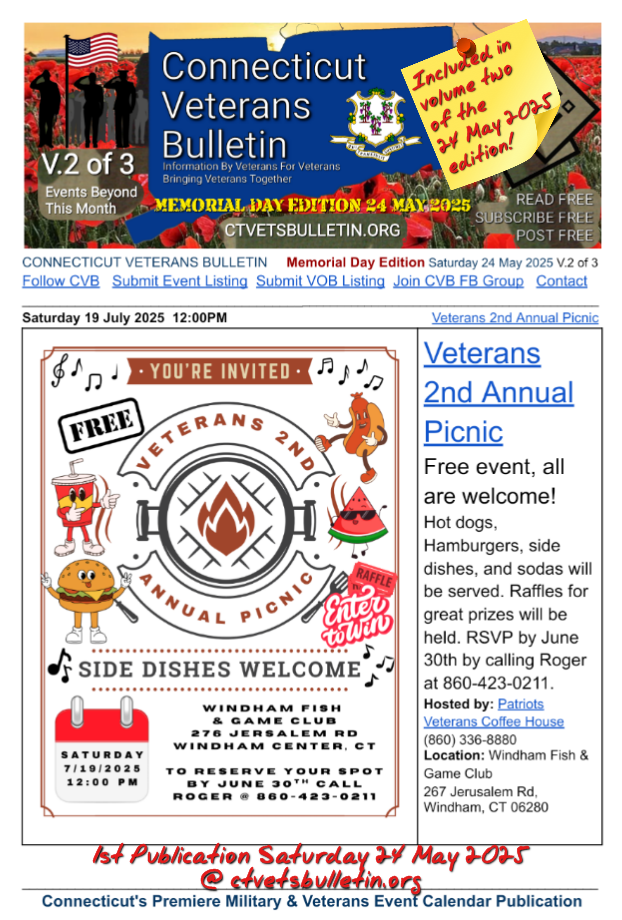 Veterans 2nd Annual Picnic