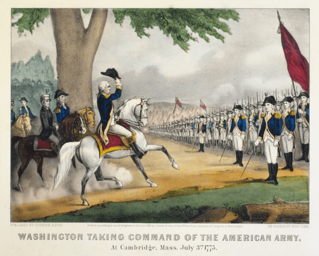 Washington taking Command of the U.S. Army
