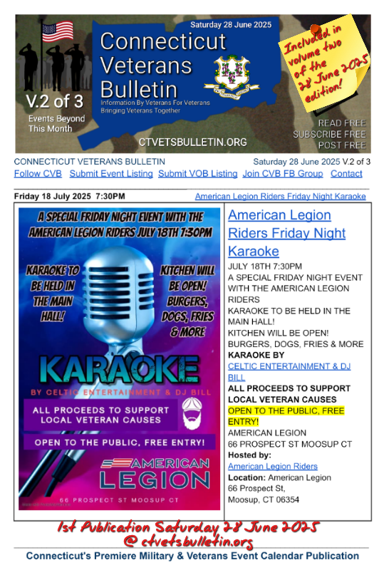 American Legion Riders Friday Night Karaoke