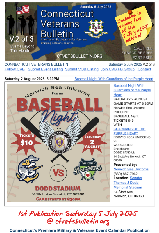 Baseball Night With Guardians of the Purple Heart