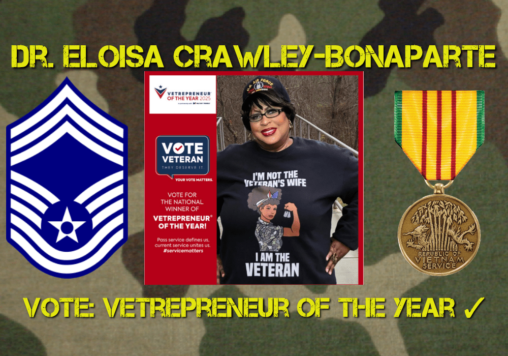 Dr. Eloisa Crawley-Bonaparte For Vetrepreneur of The Year