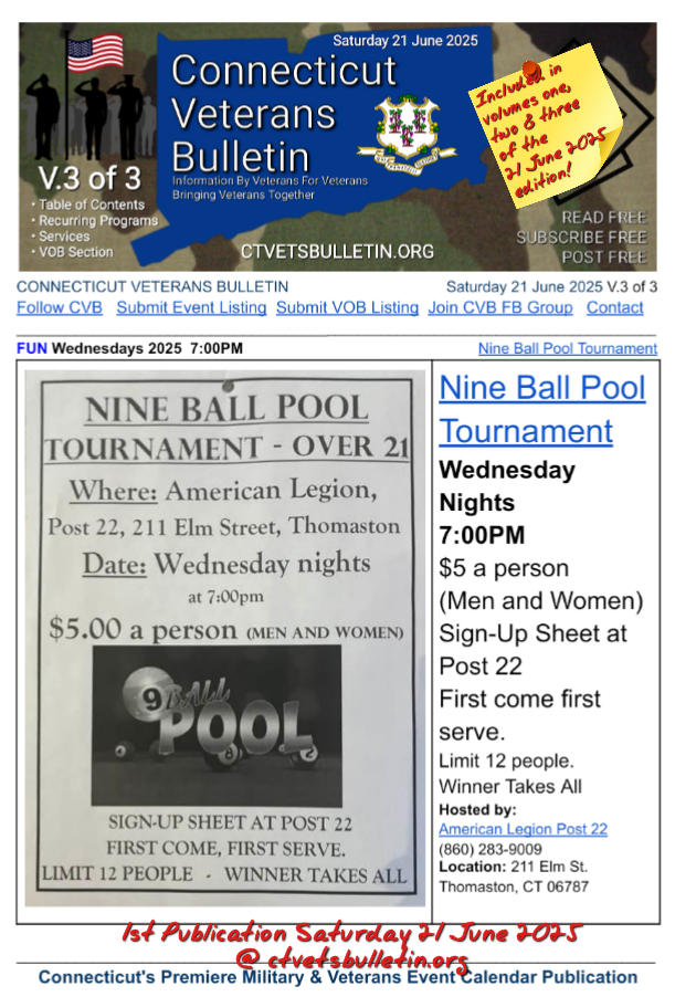Nine Ball Pool Tournament