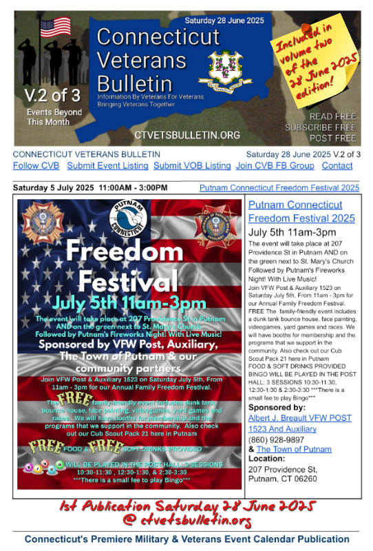 Putnam Connecticut Freedom Festival 2025