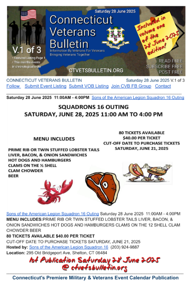 Sons of the American Legion Squadron 16 Outing