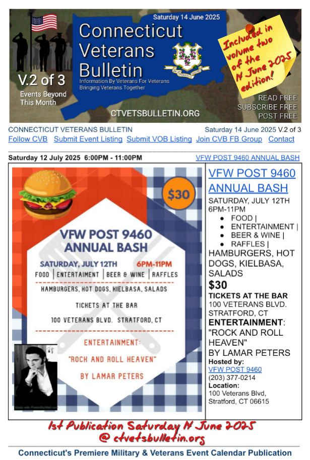 VFW POST 9460 ANNUAL BASH 2025