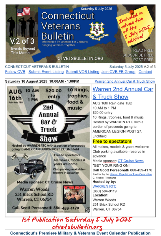 Warren 2nd Annual Car & Truck Show