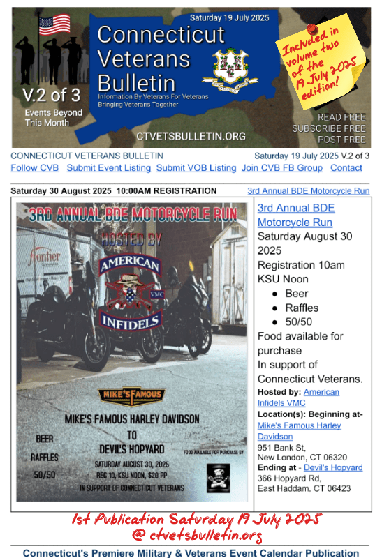 3rd Annual BDE Motorcycle Run
