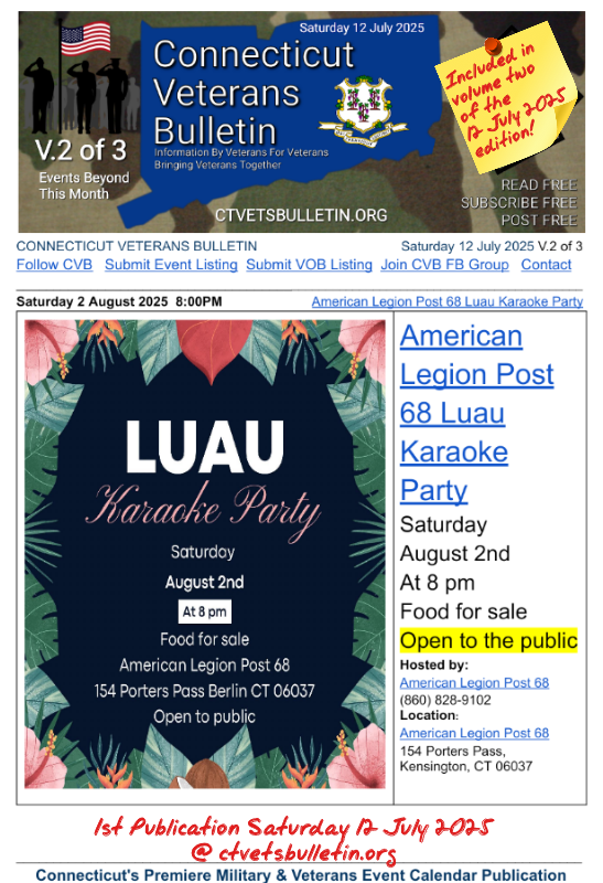 American Legion Post 68 Luau Karaoke Party