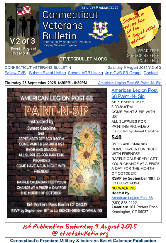 American Legion Post 68 Paint -N- Sip