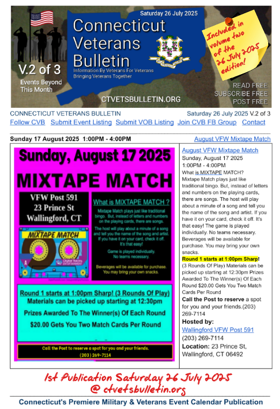 August VFW Mixtape Match