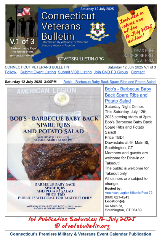 Bob's - Barbecue Baby Back Spare Ribs and Potato Salad