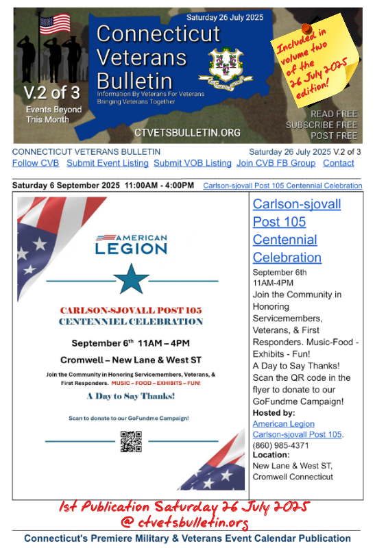 Carlson-sjovall Post 105 Centennial Celebration