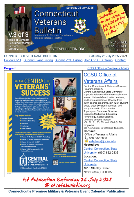 CCSU Office of Veterans Affairs