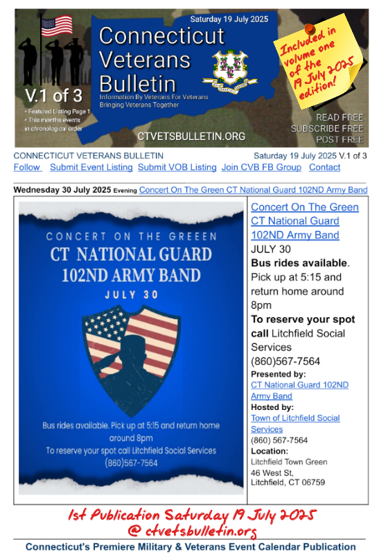 Concert On The Green CT National Guard 102ND Army Band