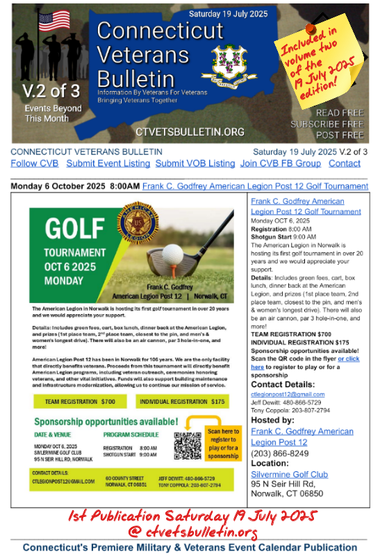 Frank C. Godfrey American Legion Post 12 Golf Tournament