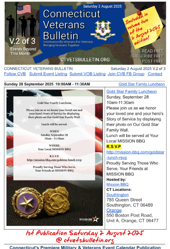 Gold Star Family Luncheon