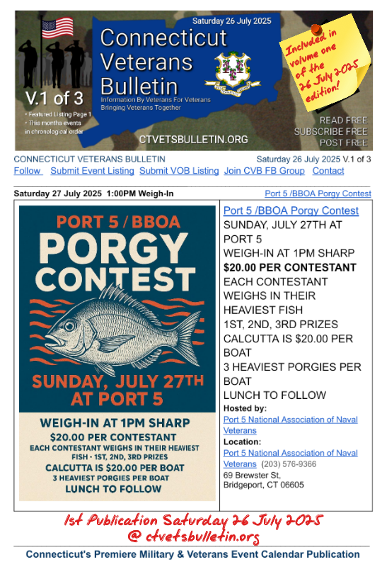 Port 5/BBOA Porgy Contest