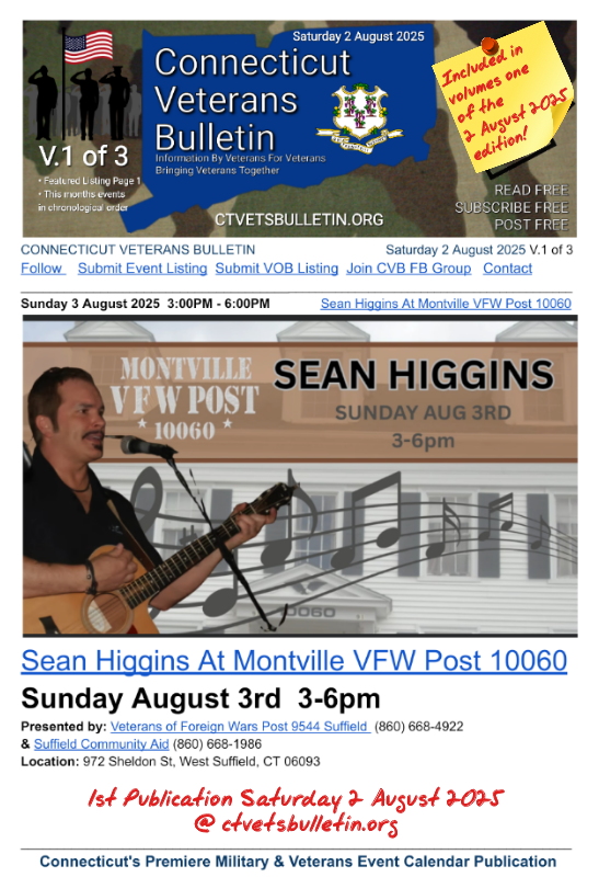 Sean Higgins At Montville VFW Post 10060