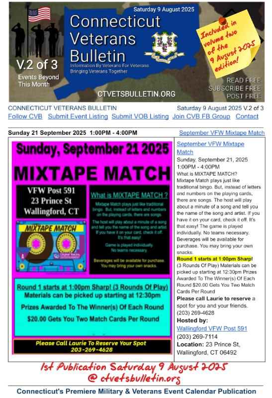 September VFW Mixtape Match