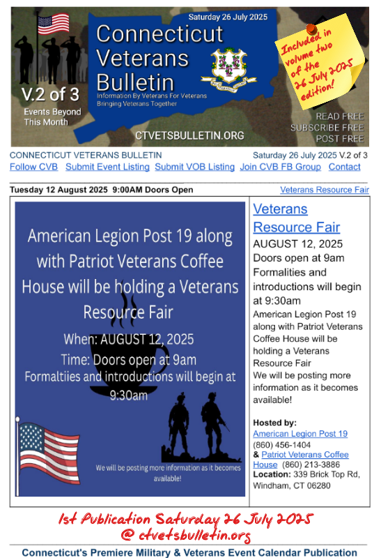 Veterans Resource Fair 12 August 2025