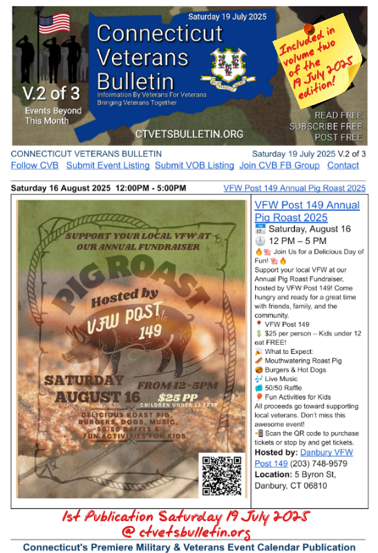 VFW Post 149 Annual Pig Roast 2025