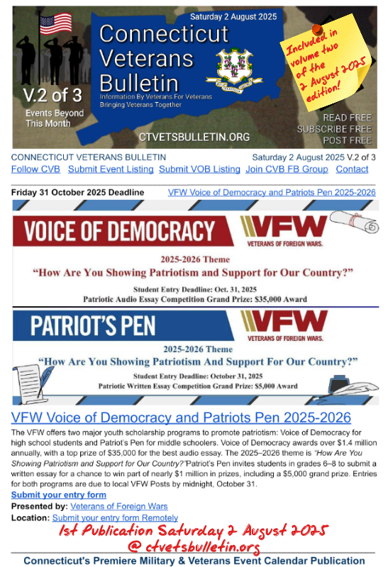 VFW Voice of Democracy and Patriots Pen 2025-2026