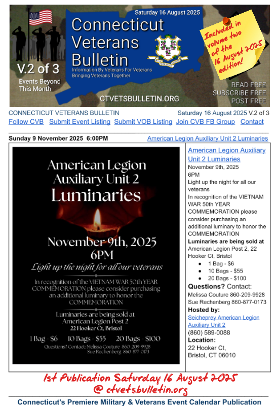American Legion Auxiliary Unit 2 Luminaries