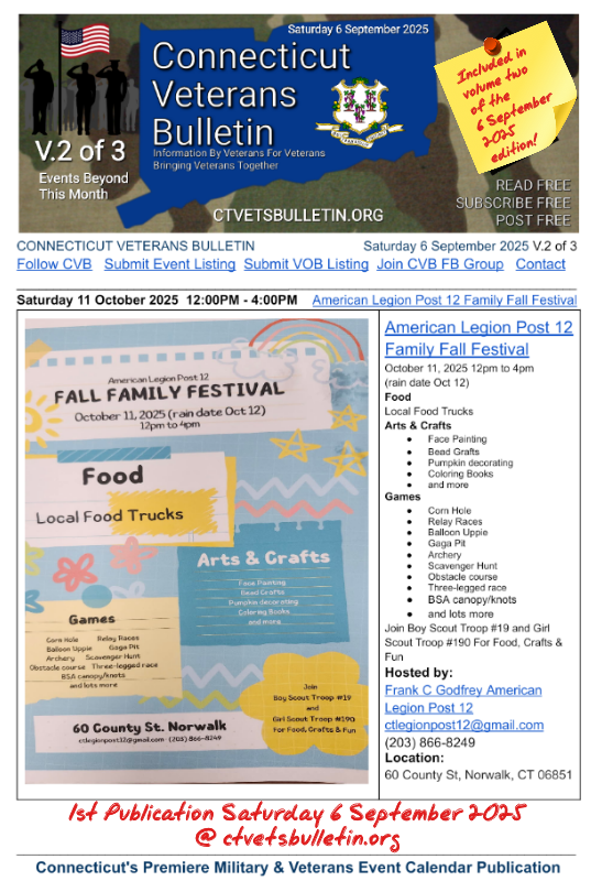 American Legion Post 12 Family Fall Festival